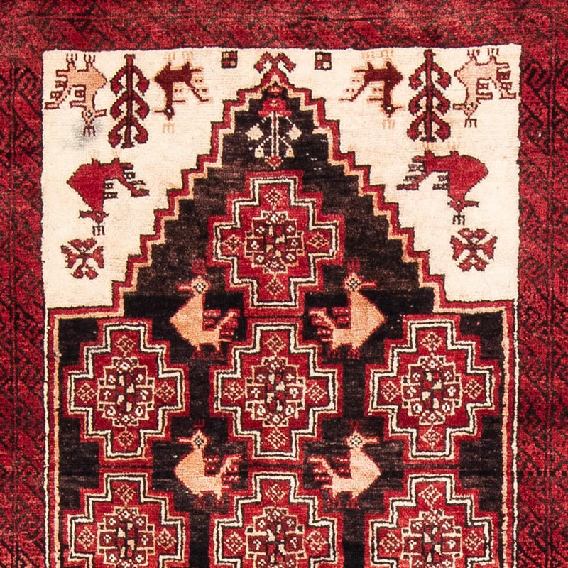 Runner Baluch-matta - 202 x 100 cm - röd