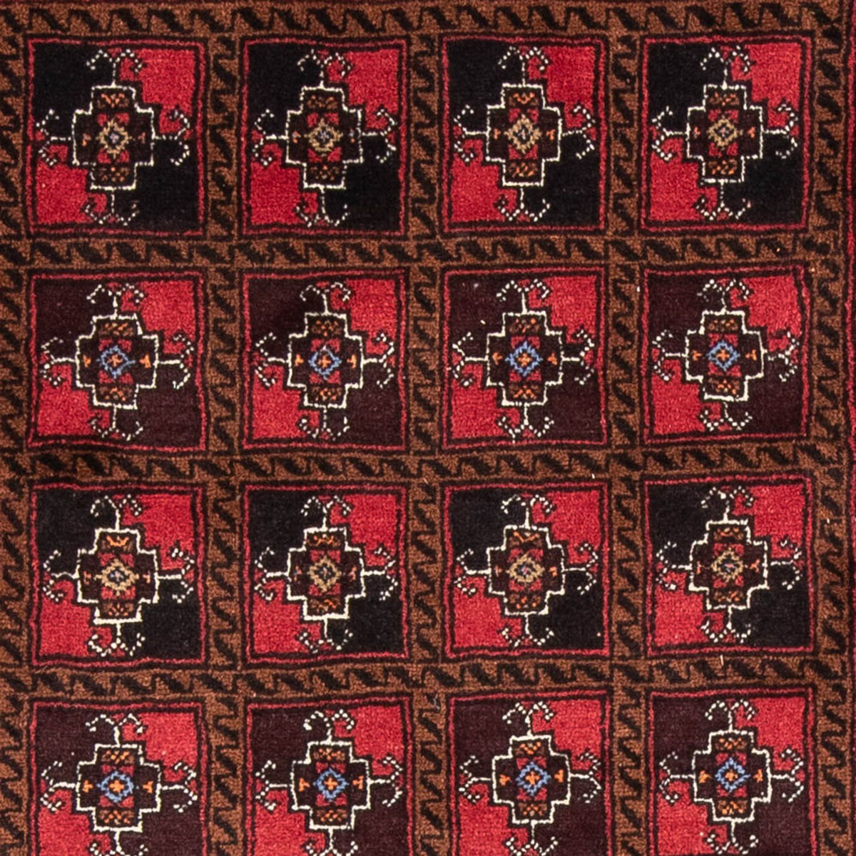 Runner Baluch-matta - 197 x 104 cm - röd