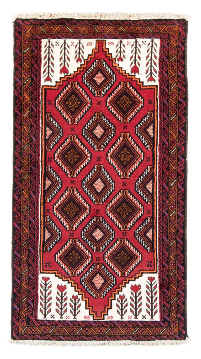 Runner Baluch-matta - 194 x 104 cm - röd