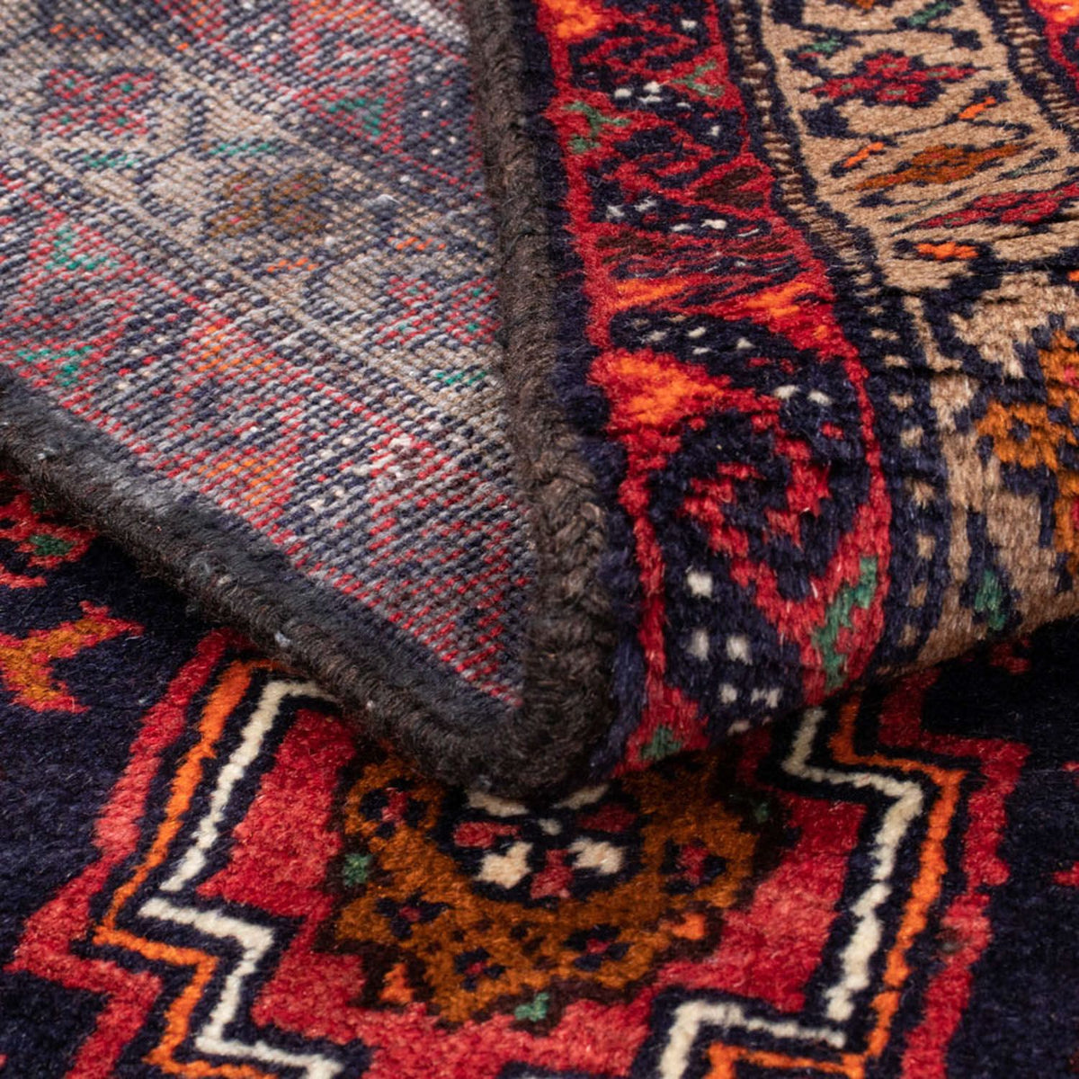 Runner Baluch-matta - 194 x 104 cm - röd