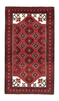 Runner Baluch-matta - 194 x 102 cm - röd