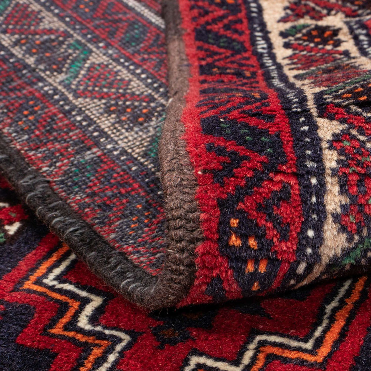 Runner Baluch-matta - 181 x 101 cm - mörkblå