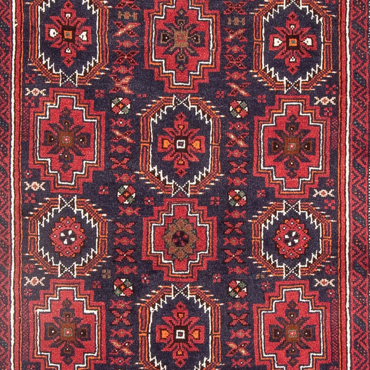 Runner Baluch-matta - 188 x 100 cm - röd