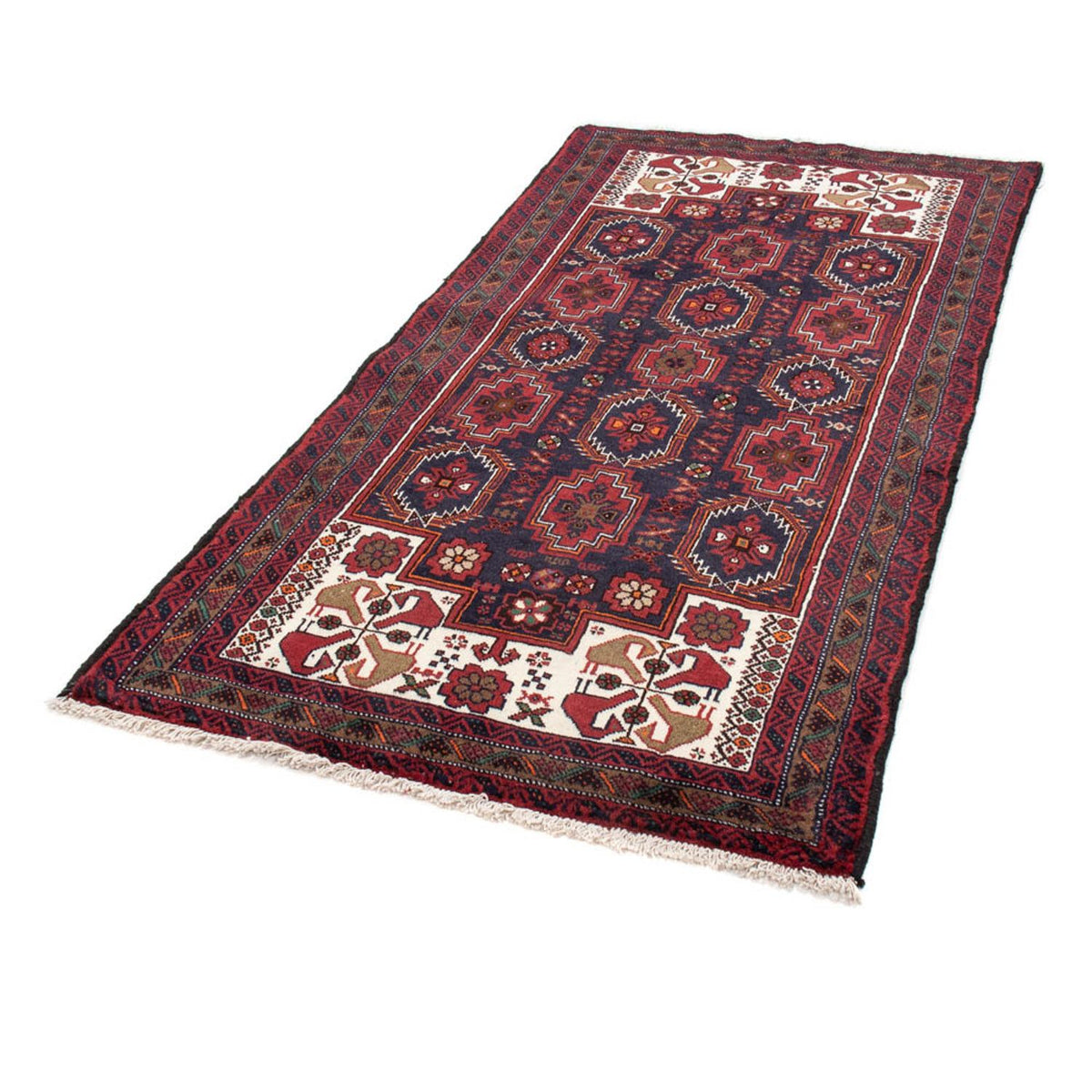 Runner Baluch-matta - 188 x 100 cm - röd
