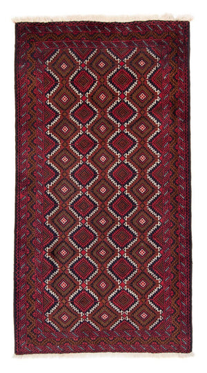 Runner Baluch-matta - 197 x 107 cm - mörkröd