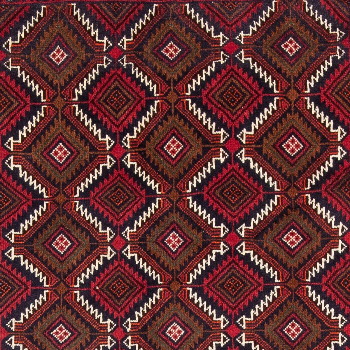 Runner Baluch-matta - 197 x 107 cm - mörkröd