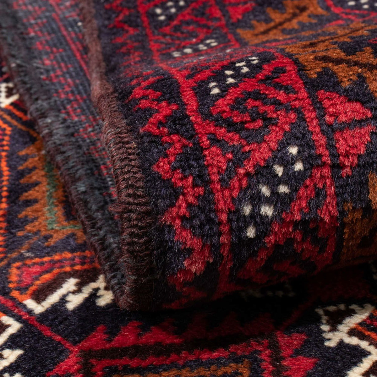 Runner Baluch-matta - 197 x 107 cm - mörkröd