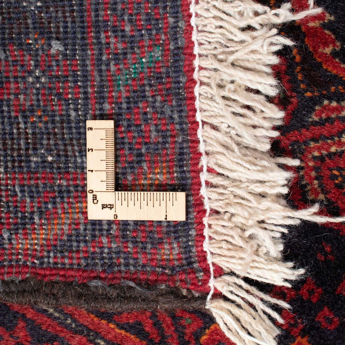 Baluch-matta - 169 x 136 cm - mörkröd