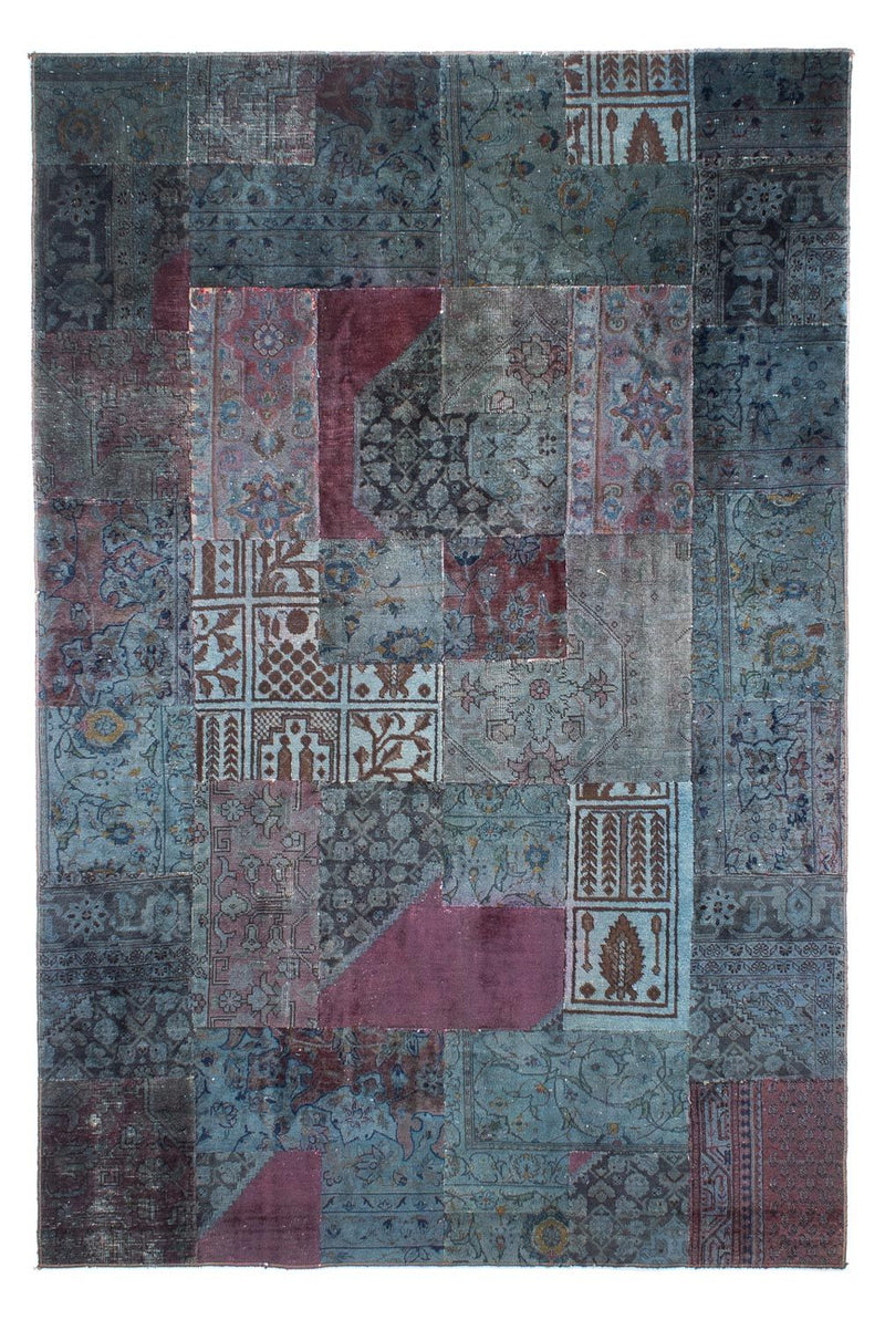 Patchwork-matta - 291 x 194 cm - blå