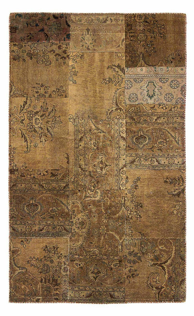 Patchwork-matta 128x207cm - Perserteppich Wollteppich