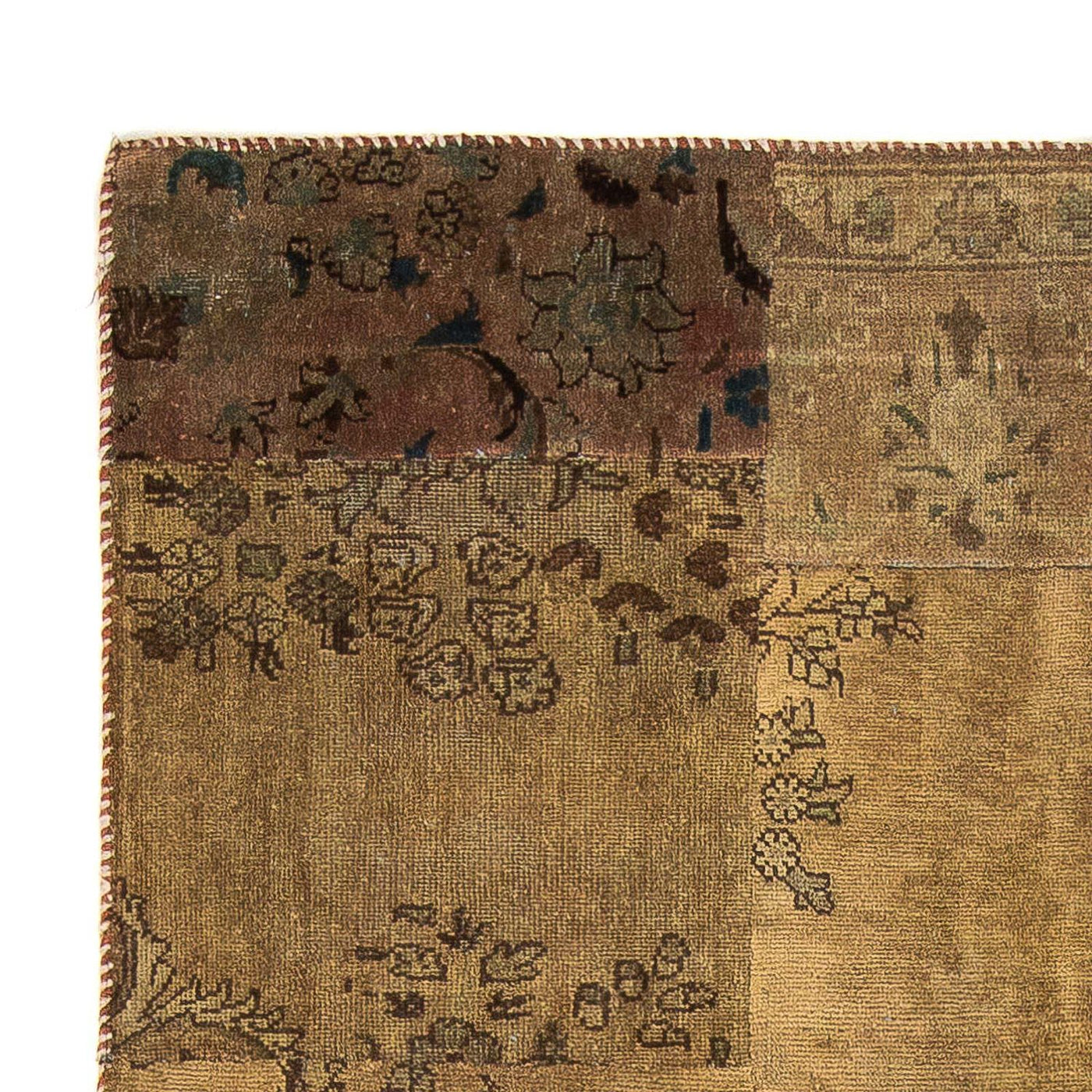 Patchwork-matta 207x128cm - Perserteppich Wollteppich