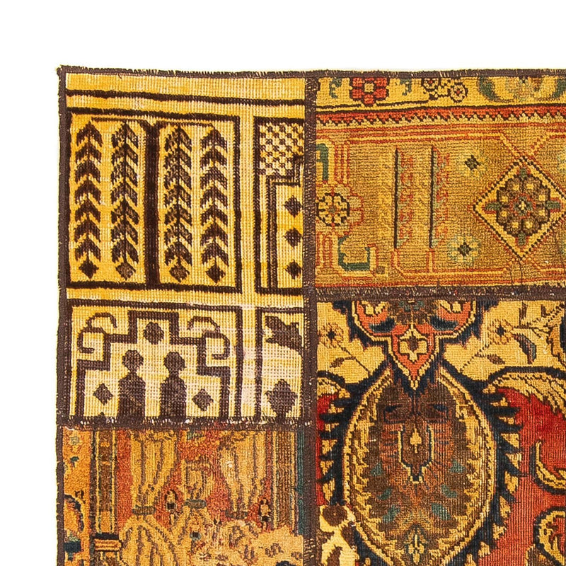 Patchwork-matta kvadrat  - 151 x 142 cm - flerfärgad