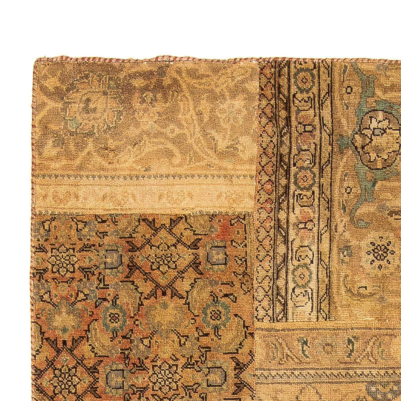 Patchwork-matta 205x131cm - Perserteppich Wollteppich