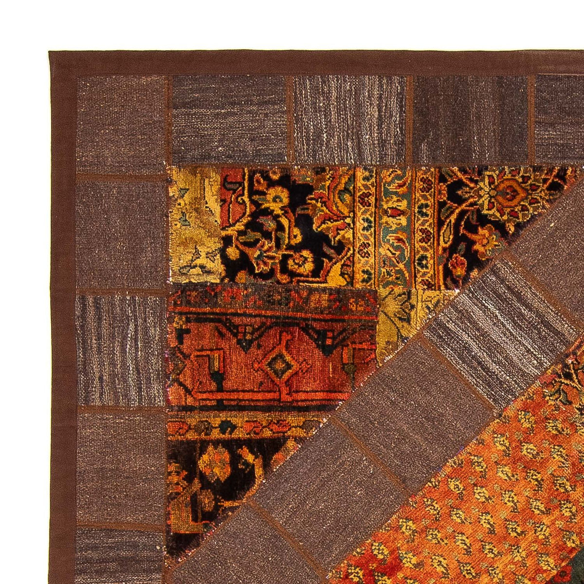 Kelim Carpet - orientalisk matta kvadrat  - 180 x 179 cm - flerfärgad