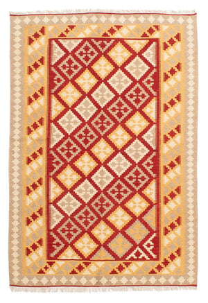 Kelim Carpet - orientalisk matta - 216 x 153 cm - flerfärgad