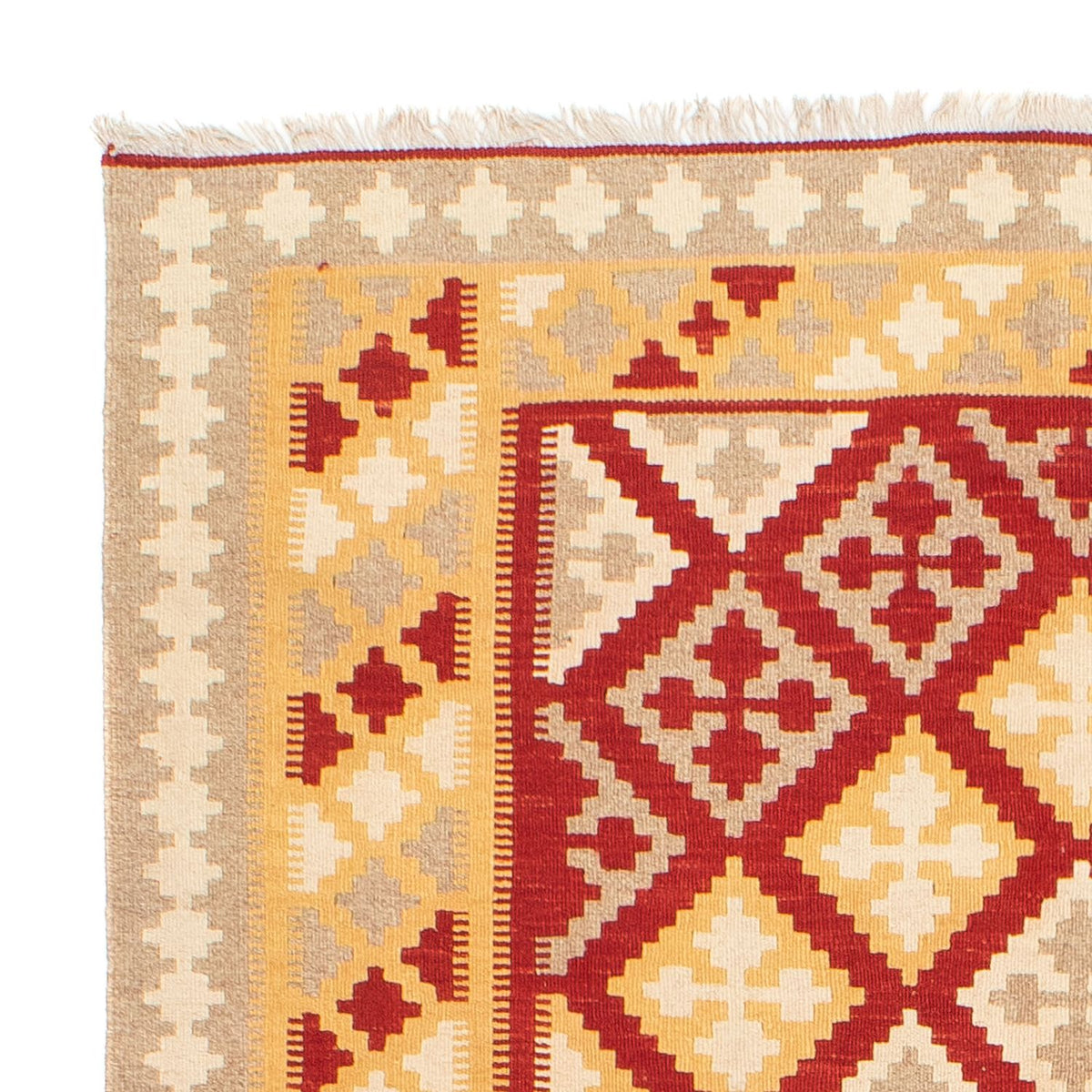 Kelim Carpet - orientalisk matta - 216 x 153 cm - flerfärgad