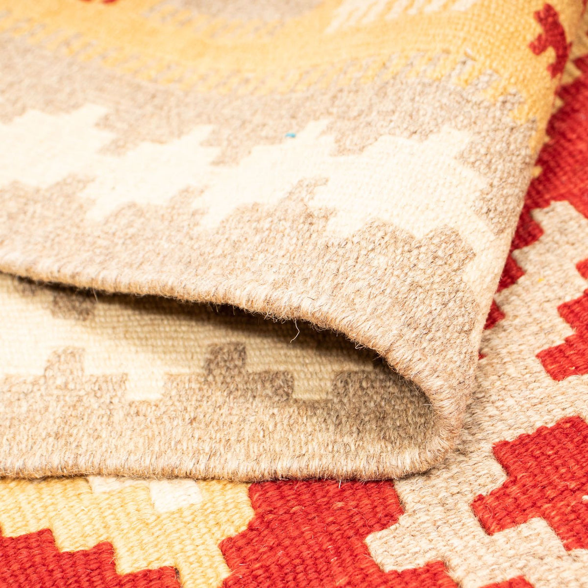 Kelim Carpet - orientalisk matta - 216 x 153 cm - flerfärgad