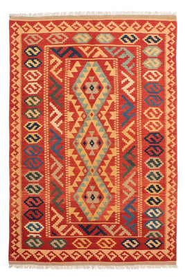 Kelim Carpet - orientalisk matta - 245 x 174 cm - röd