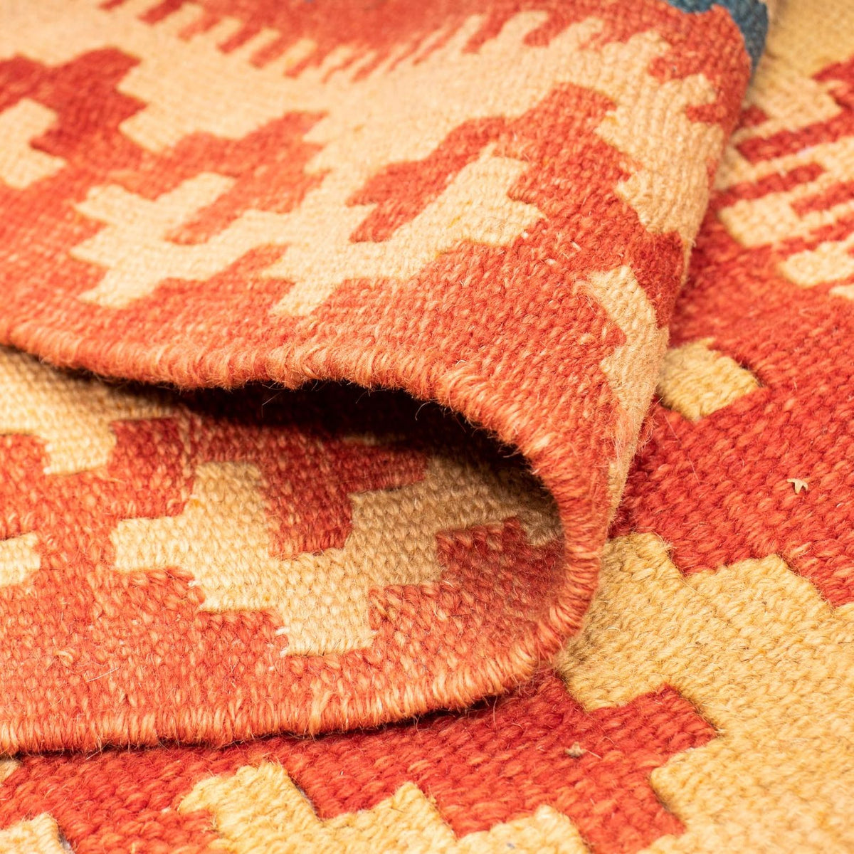 Kelim Carpet - orientalisk matta - 245 x 174 cm - röd