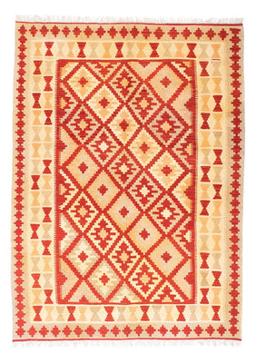 Kelim Carpet - orientalisk matta - 211 x 155 cm - röd