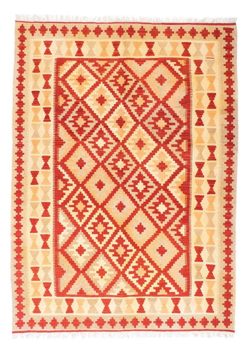 Kelim Carpet - orientalisk matta - 211 x 155 cm - röd