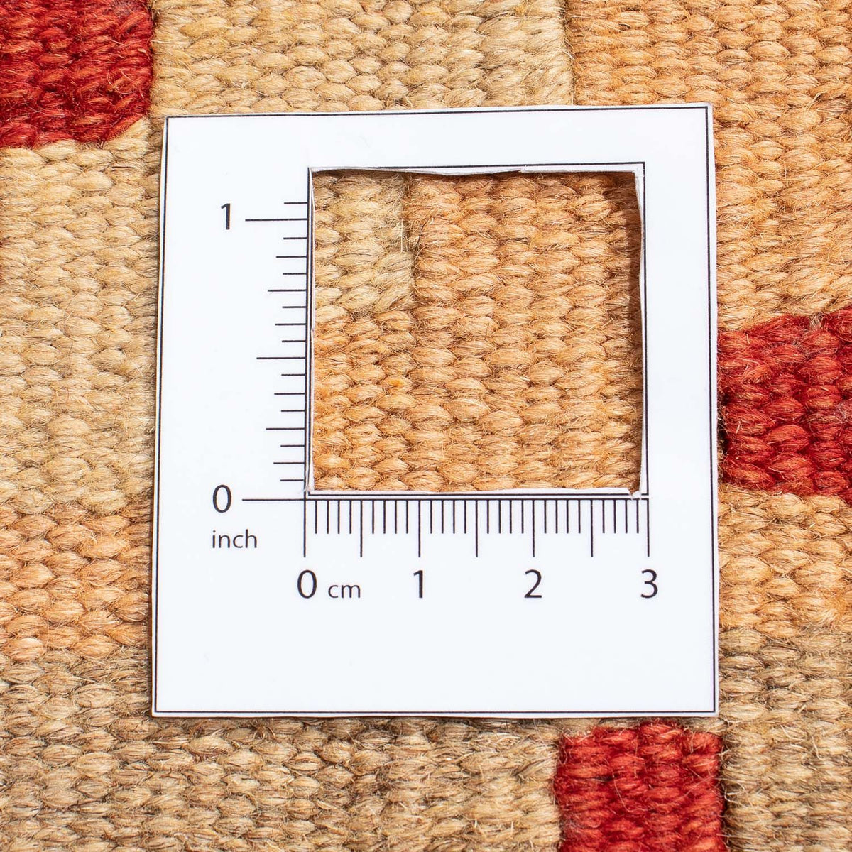 Kelim Carpet - orientalisk matta - 206 x 152 cm - mörkröd