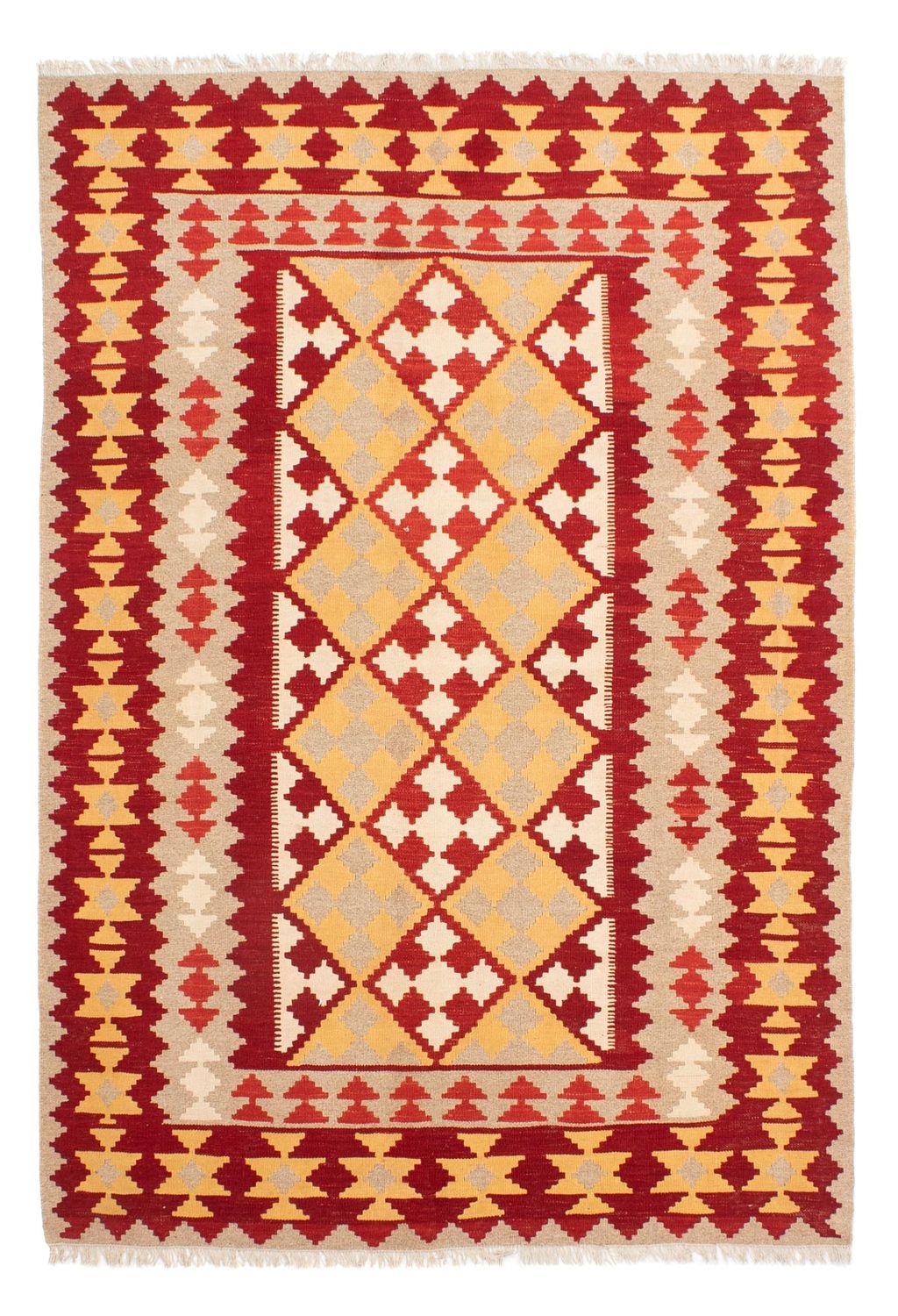 Kelim Carpet - orientalisk matta - 243 x 167 cm - flerfärgad