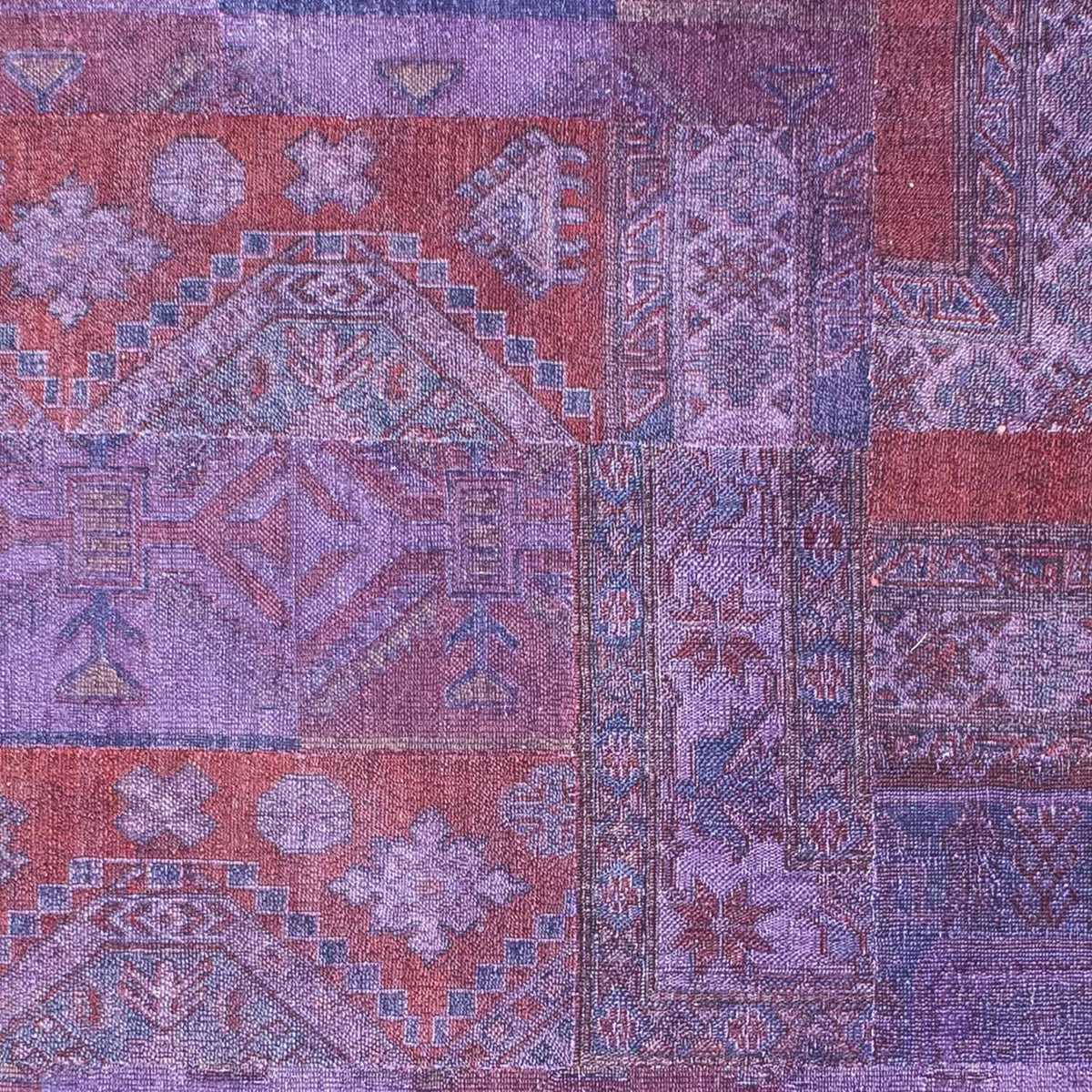Patchwork-matta - 299 x 239 cm - lila