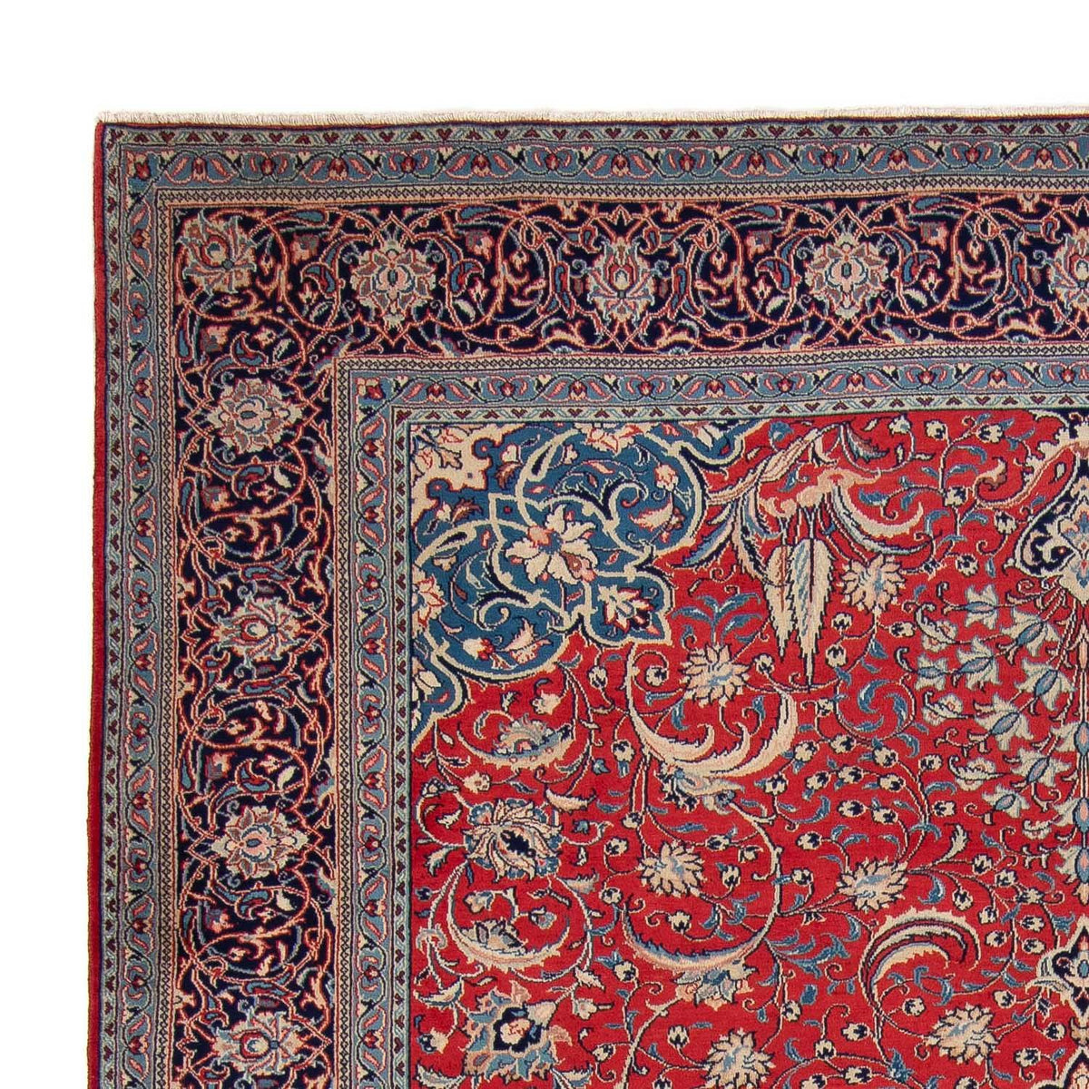 Patchwork-matta - 355 x 270 cm - ljusröd