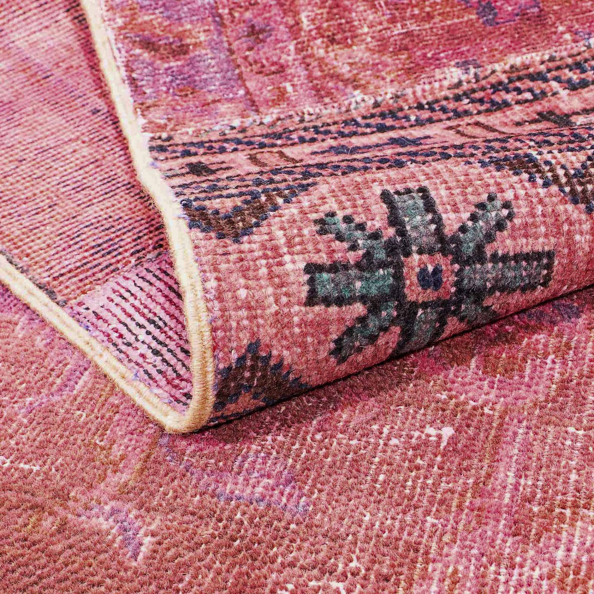 Patchwork-matta - 241 x 151 cm - flerfärgad