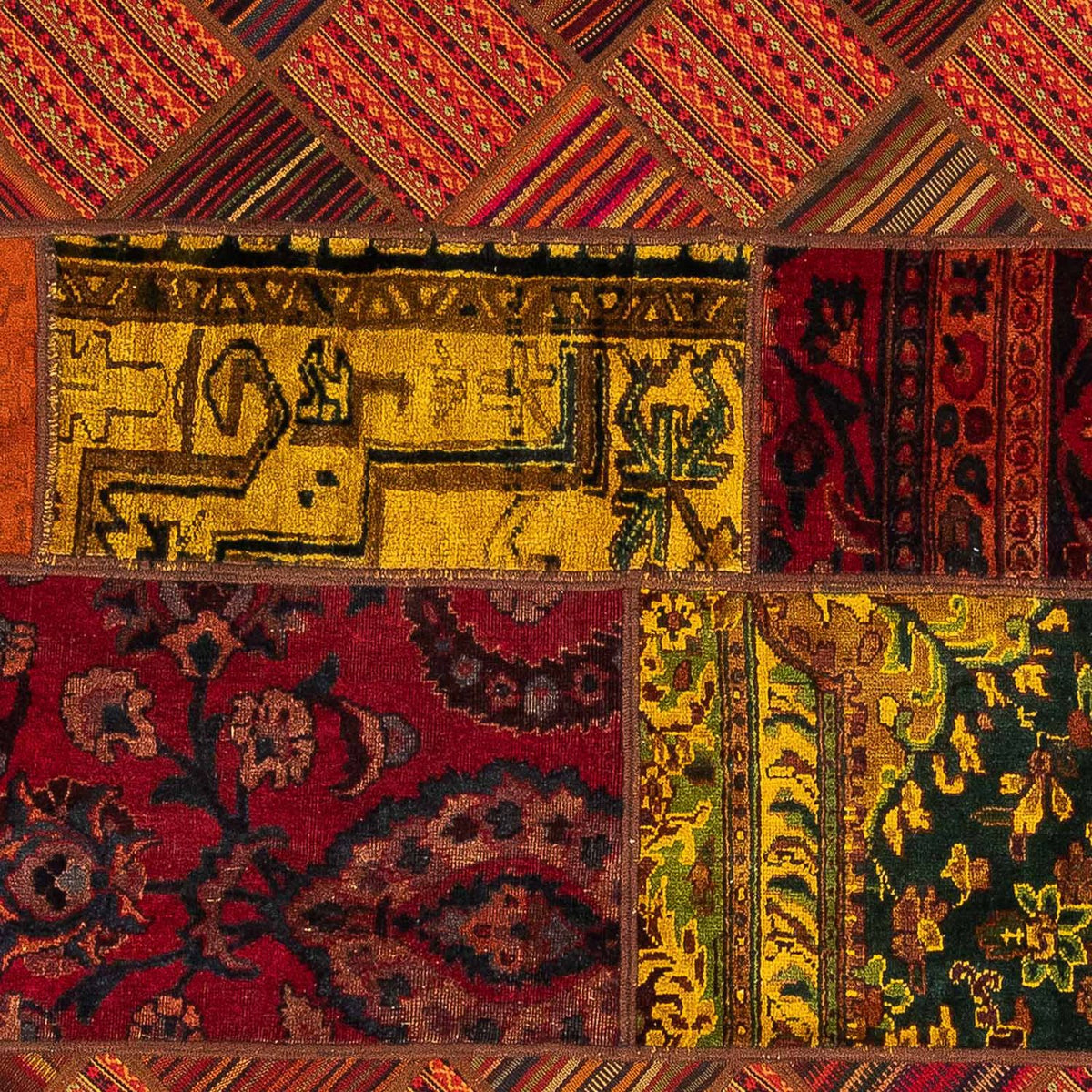 Patchwork-matta - 234 x 169 cm - flerfärgad