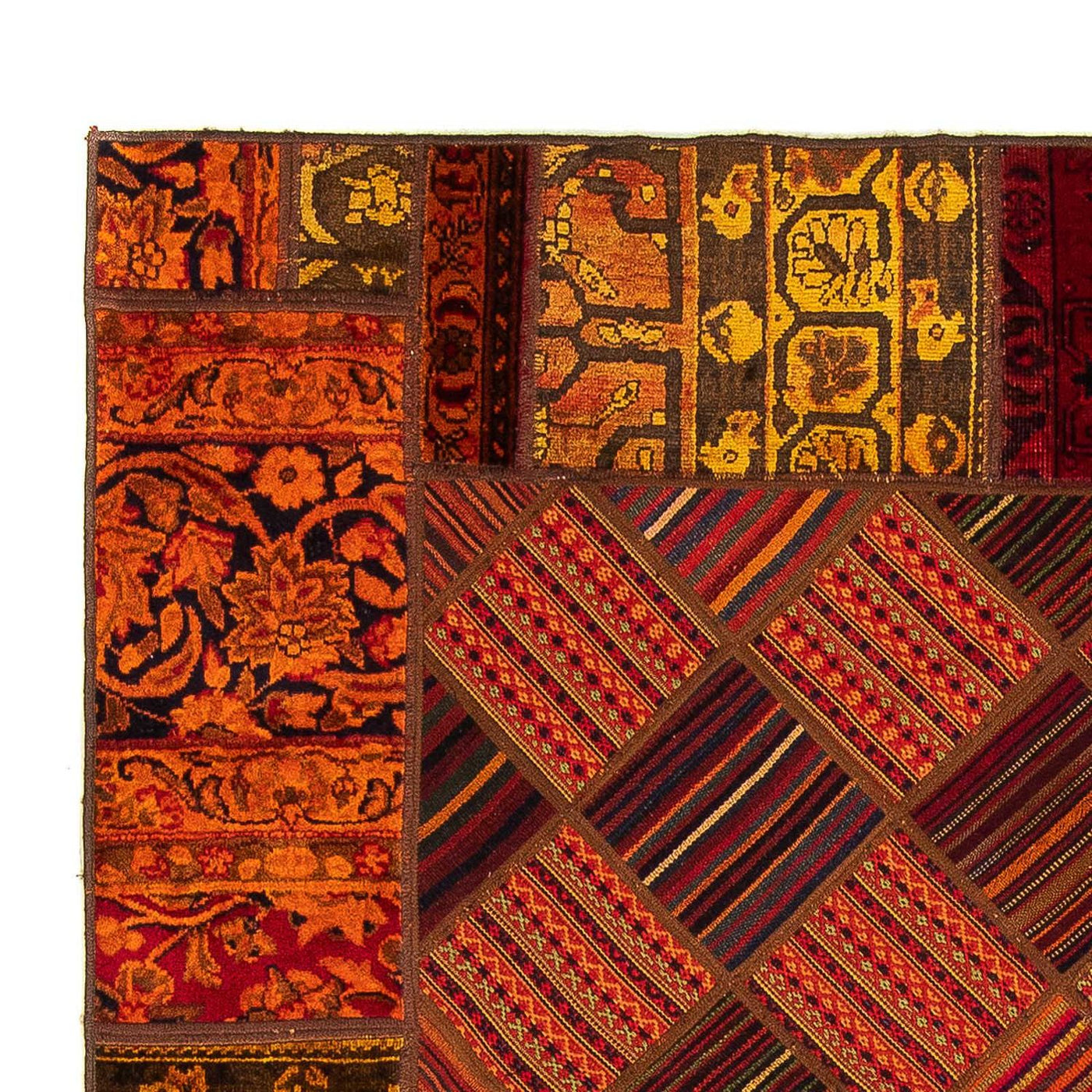 Patchwork-matta 234x169cm - Perserteppich Wollteppich