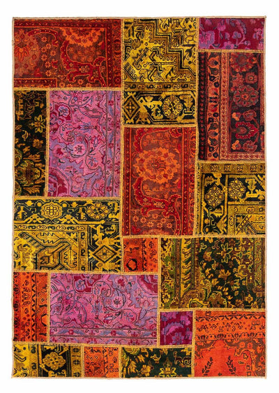 Patchwork-matta 137x198cm - Perserteppich Wollteppich
