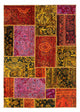 Patchwork-matta 198x137cm - Perserteppich Wollteppich