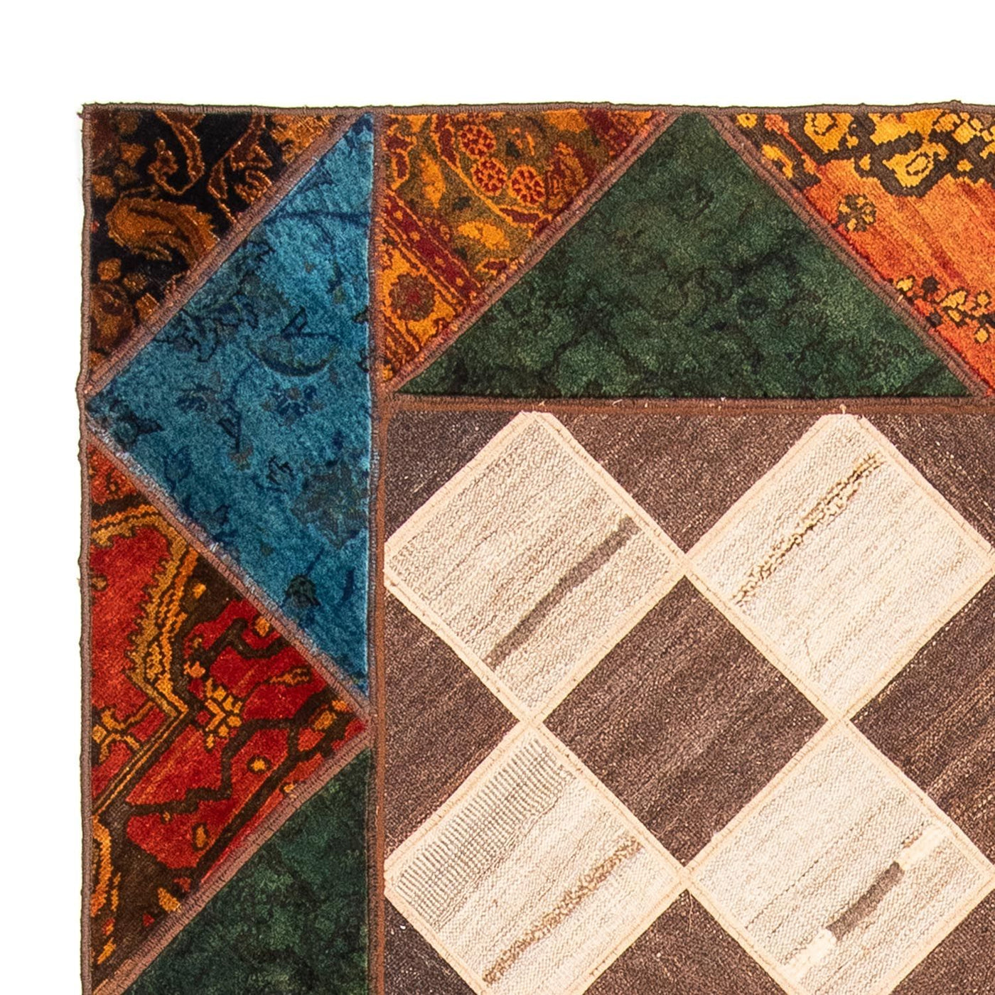 Patchwork-matta 224x164cm - Perserteppich Wollteppich