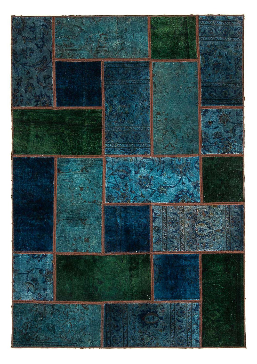 Patchwork-matta - 207 x 143 cm - flerfärgad