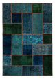 Patchwork-matta 143x207cm - Perserteppich Wollteppich