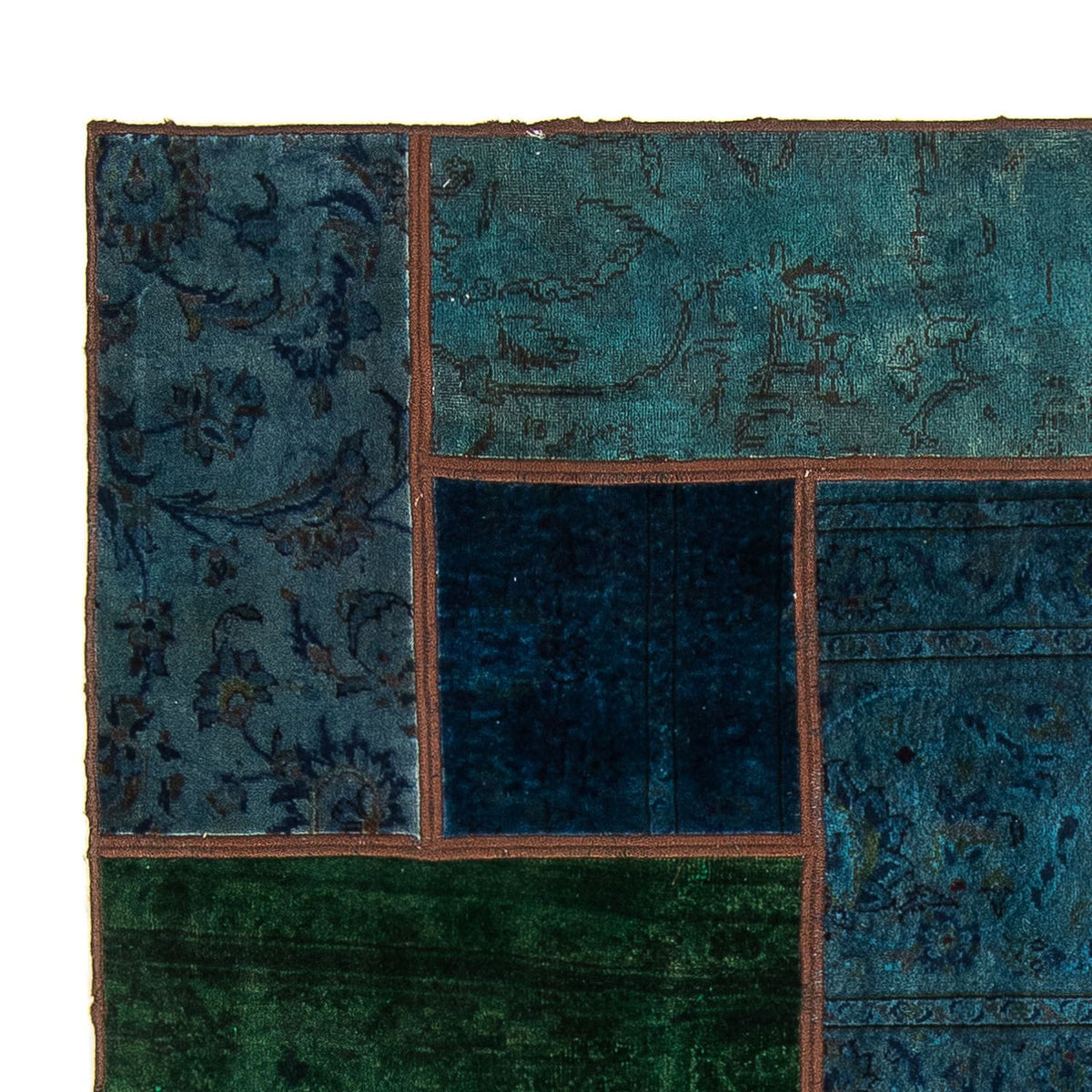 Patchwork-matta 143x207cm - Perserteppich Wollteppich