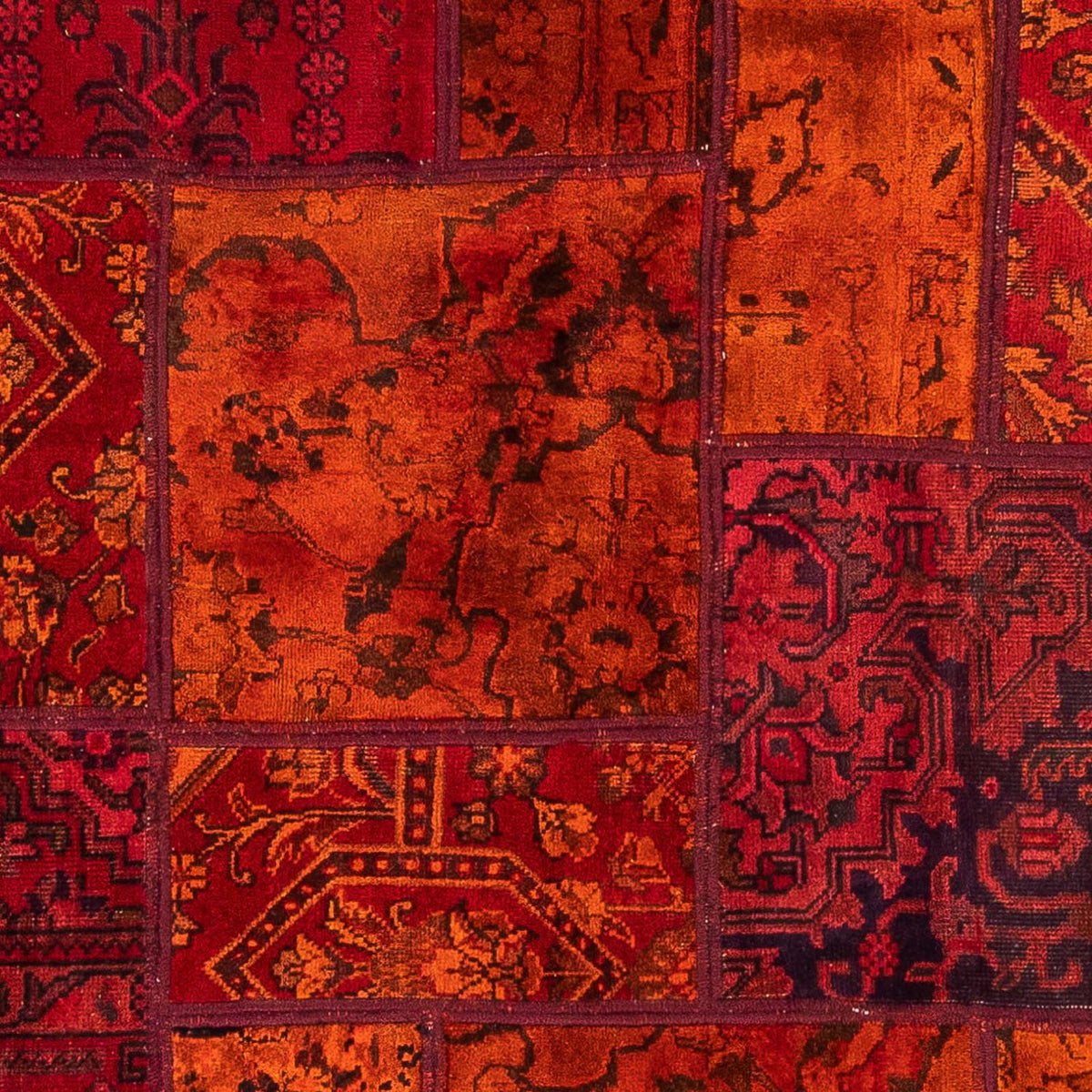 Patchwork-matta - 194 x 140 cm - flerfärgad