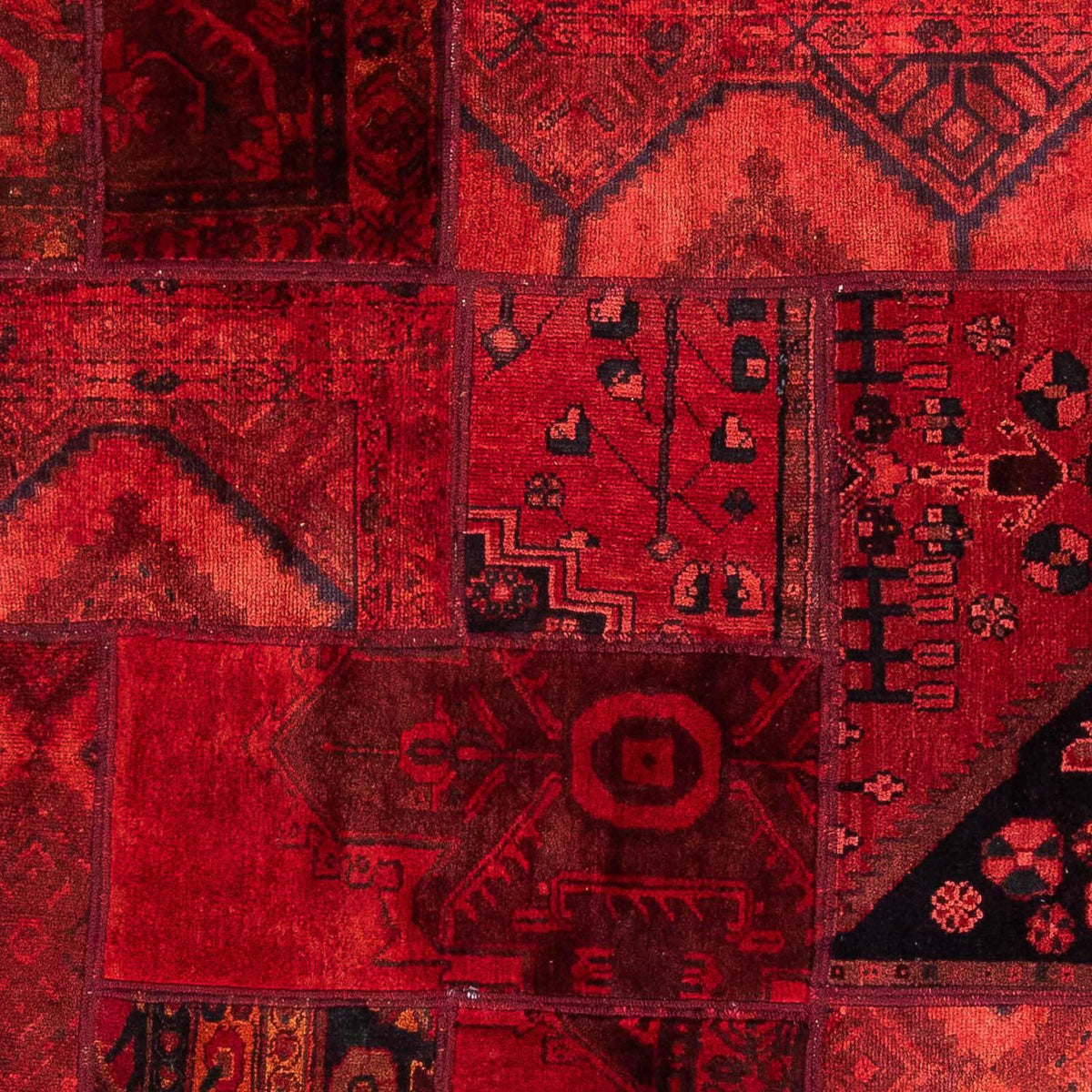 Patchwork-matta - 208 x 148 cm - flerfärgad