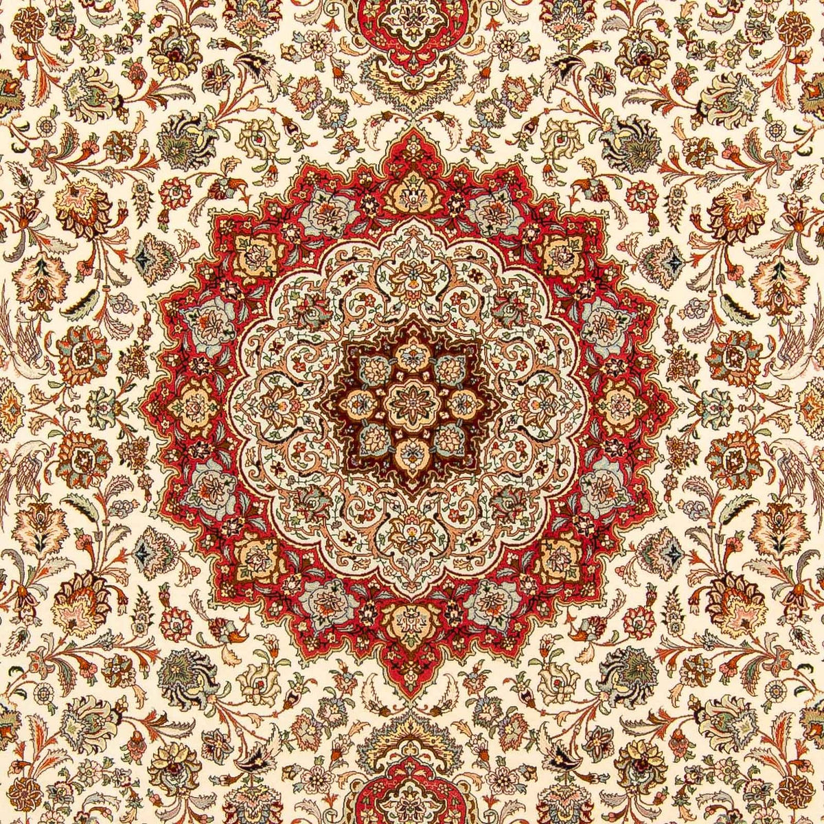 Persisk matta - Tabriz - Royal - 406 x 300 cm - röd