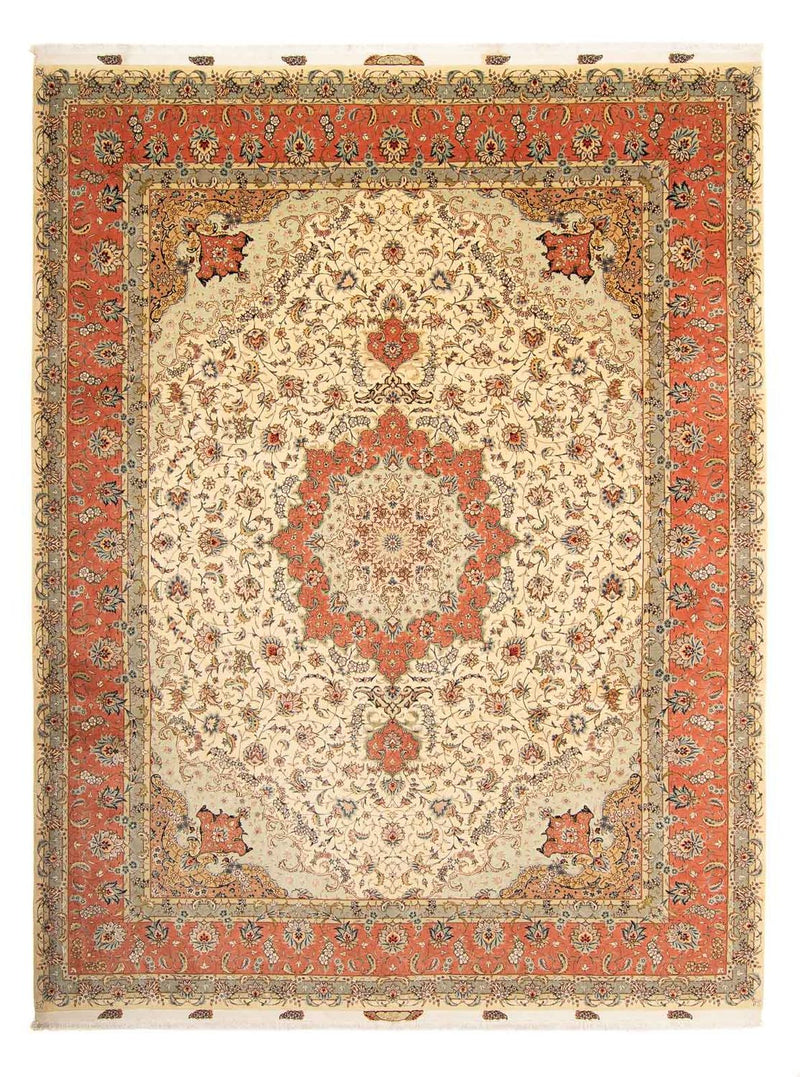 Persisk matta - Tabriz - Royal - 387 x 307 cm - brun