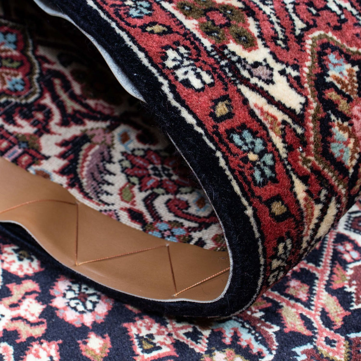 Persisk matta - Bijar - 225 x 140 cm - mörkblå