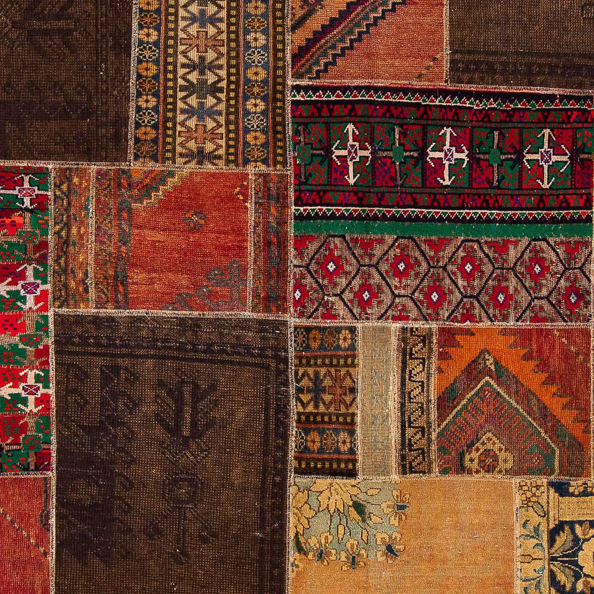 Patchwork-matta - 271 x 179 cm - flerfärgad