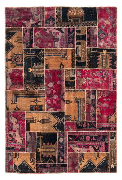 Patchwork-matta 164x244cm - Perserteppich Wollteppich
