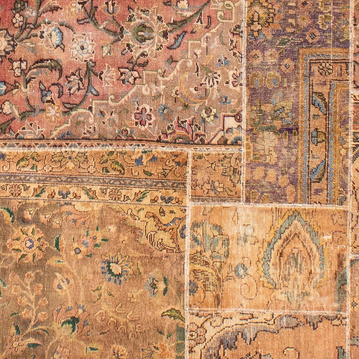 Patchwork-matta - 301 x 241 cm - flerfärgad