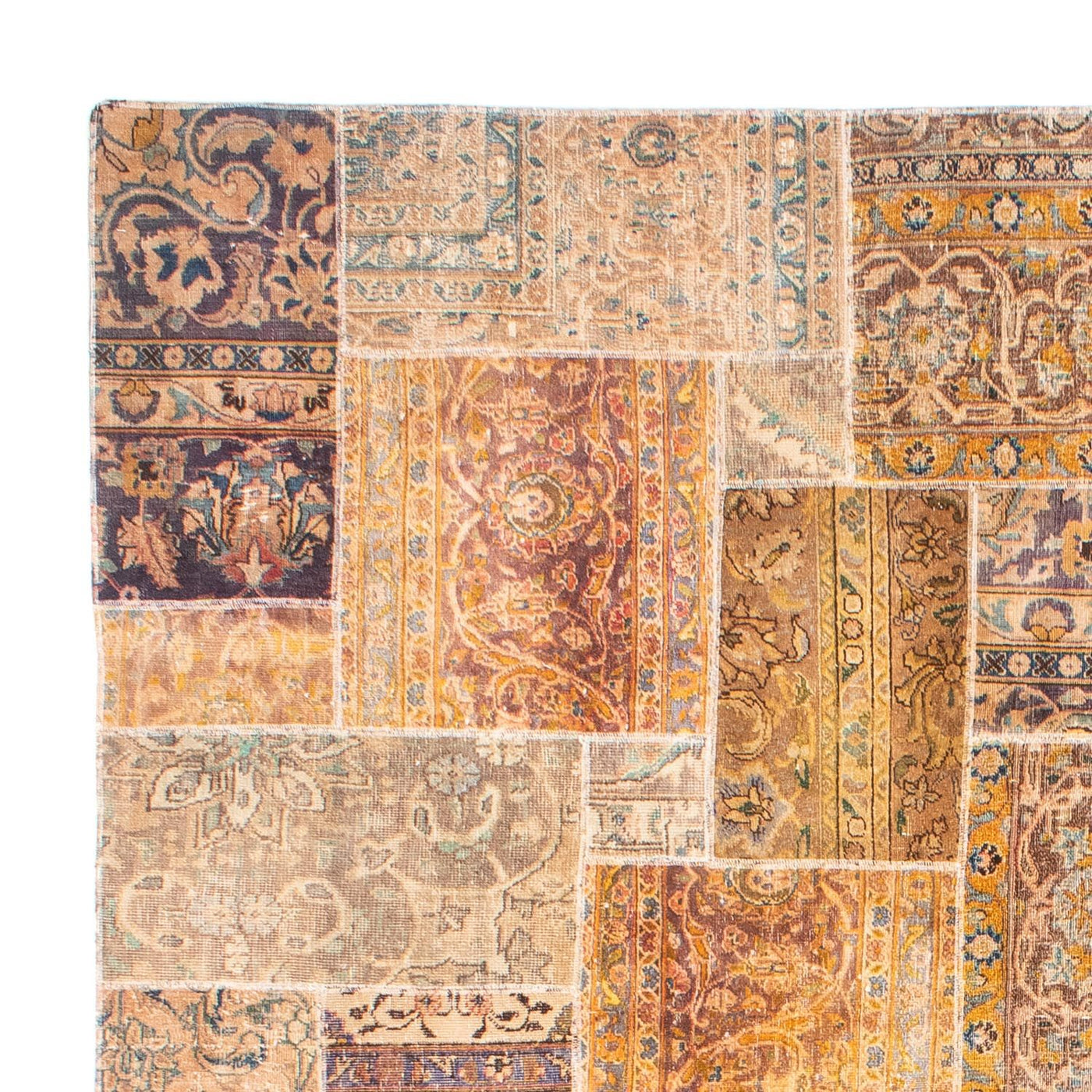 Patchwork-matta 301x241cm - Perserteppich Wollteppich