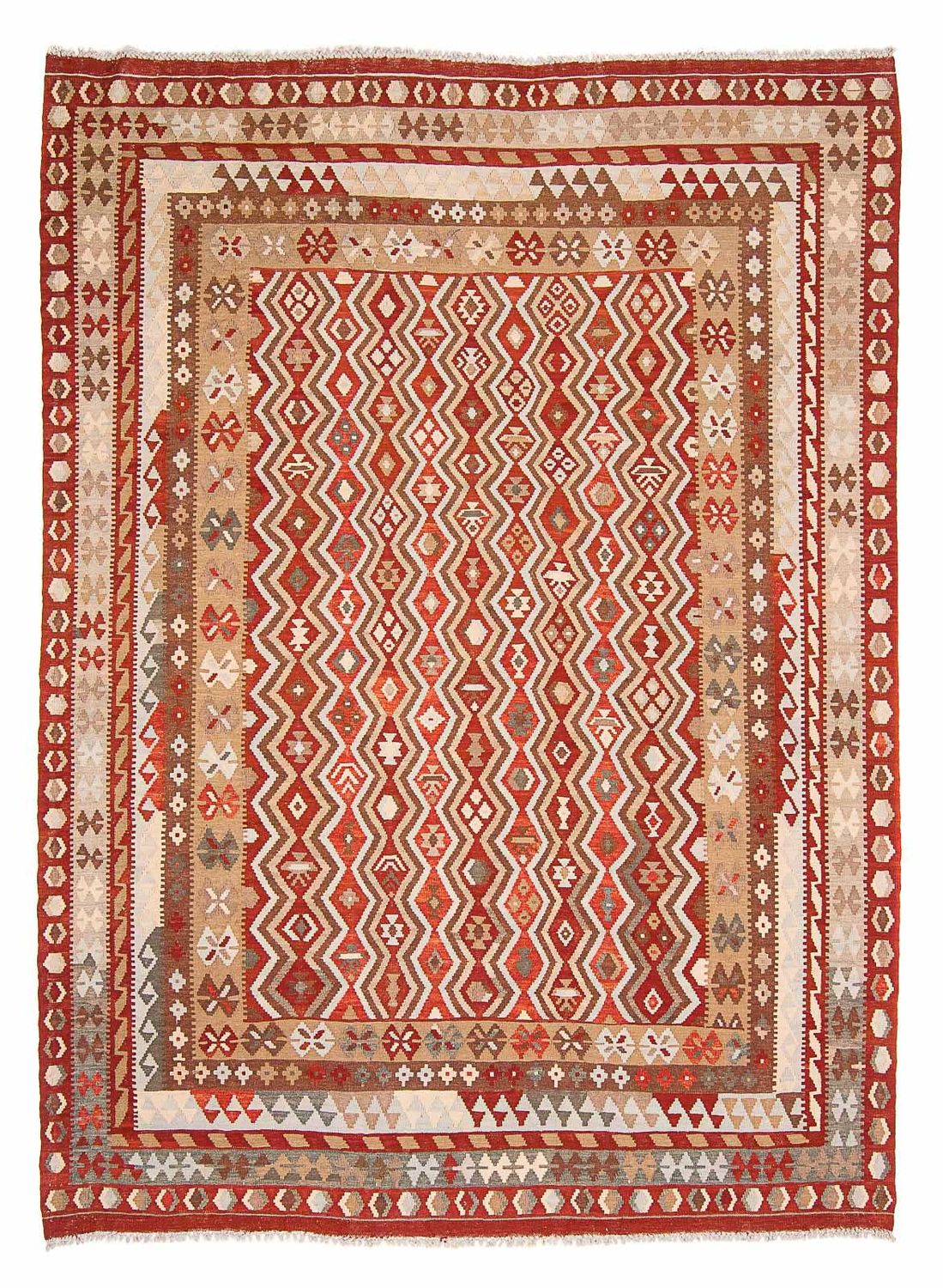 Kelim Carpet - Splash - 271 x 212 cm - flerfärgad