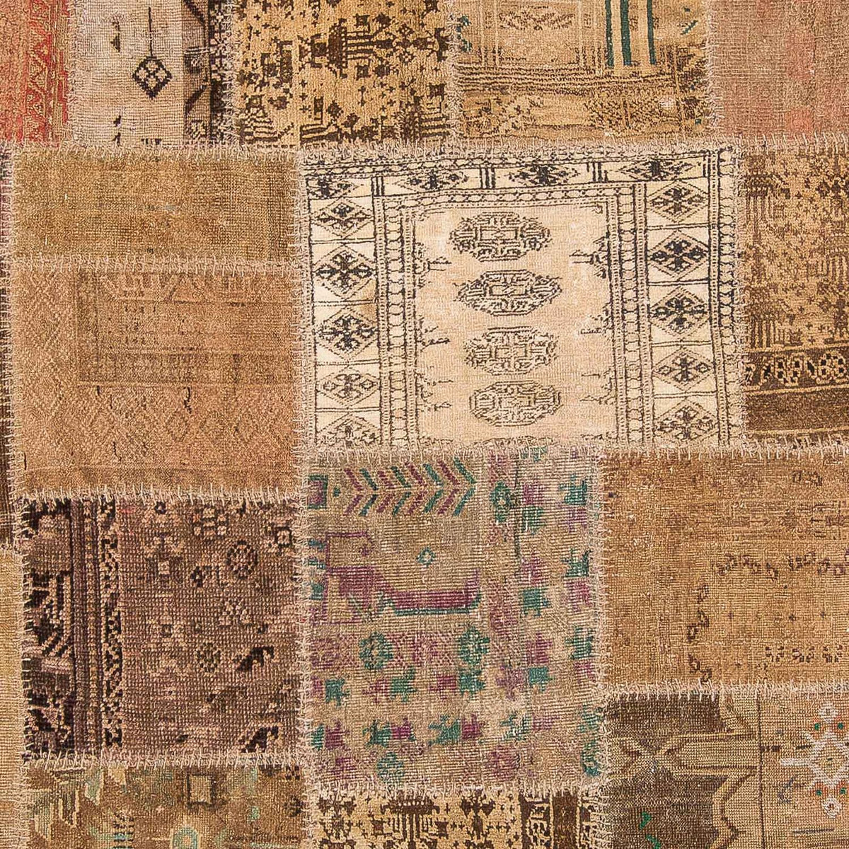 Patchwork-matta - 256 x 172 cm - flerfärgad