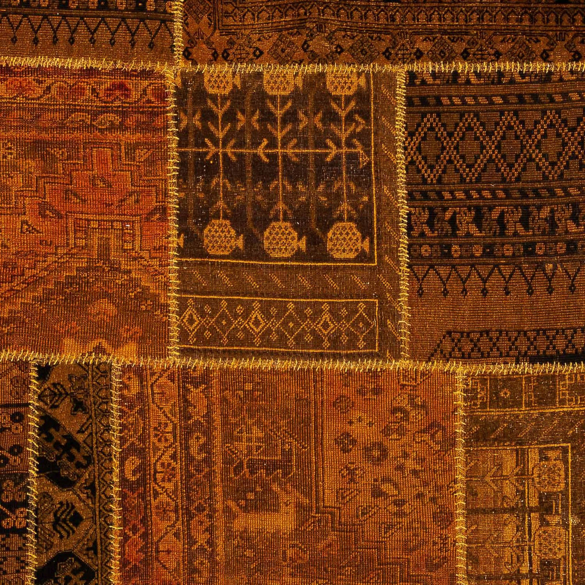 Patchwork-matta - 289 x 200 cm - flerfärgad